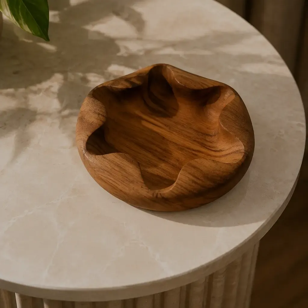 Handwork that follows the material.